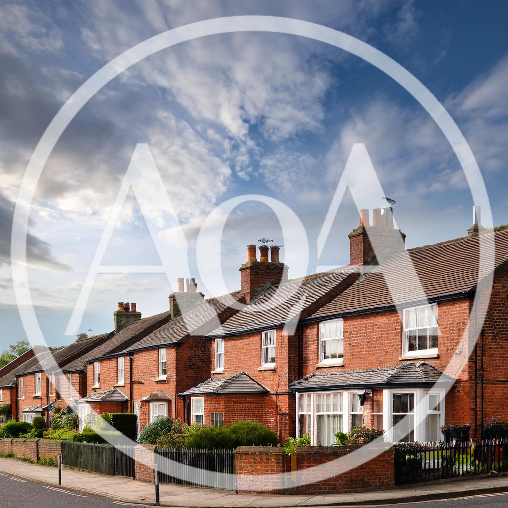 Row Of Traditional Red Brick Terraced Houses