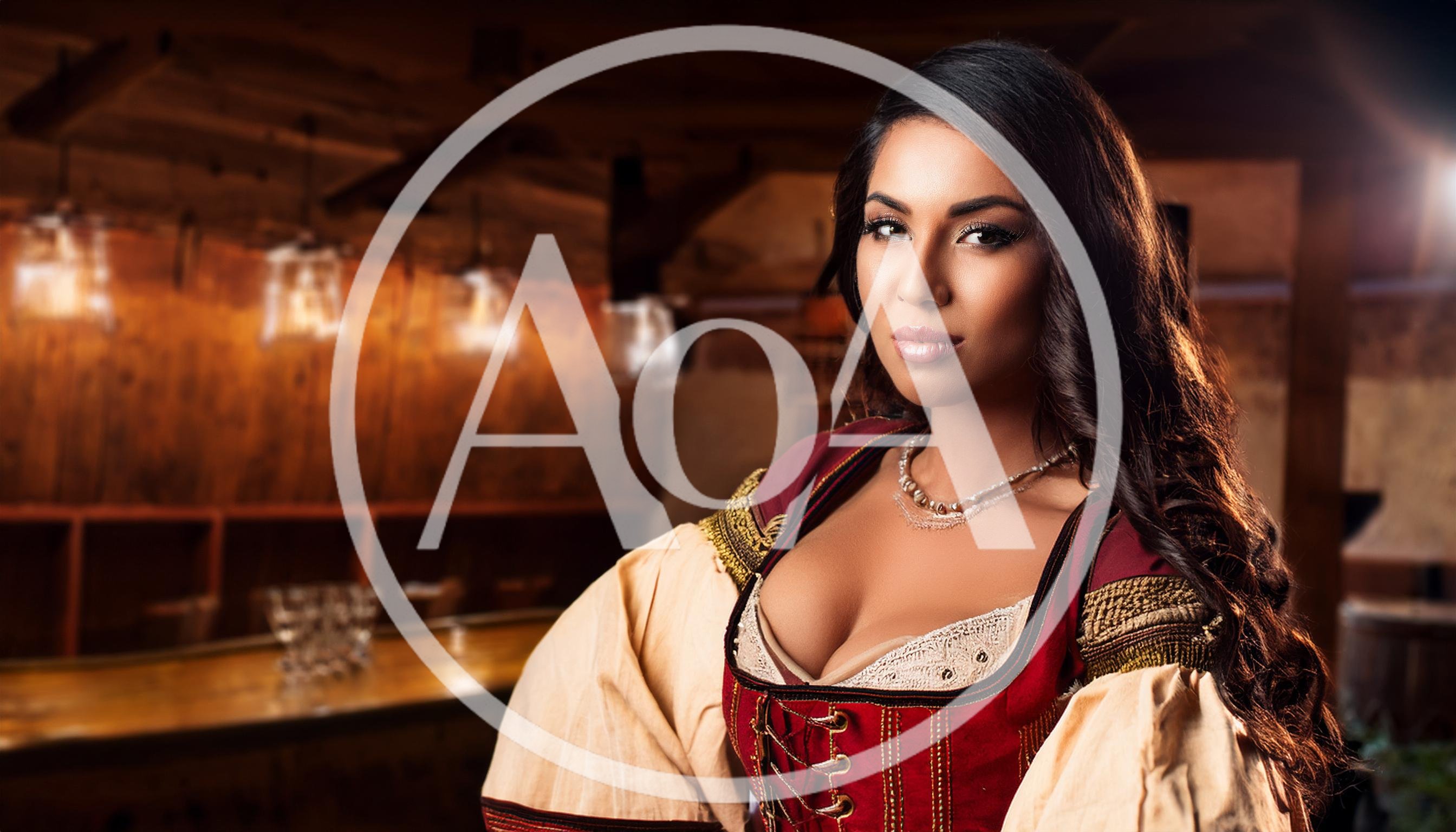Beautiful Woman In Traditional Tavern Costume