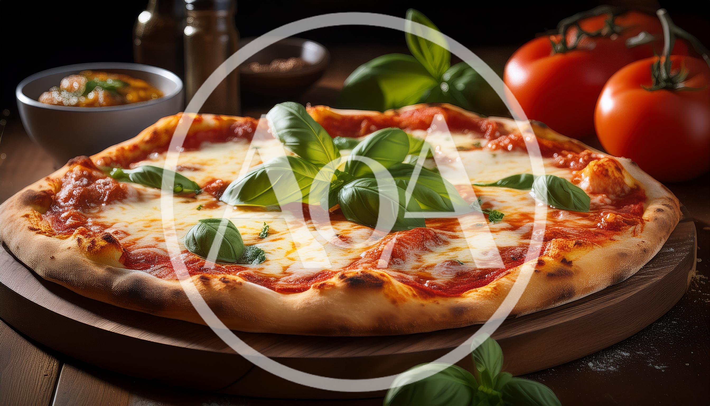 Fresh Margherita Pizza With Basil And Tomatoes