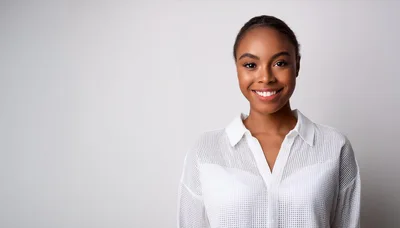 Portrait Of A Smiling Young African American Woman