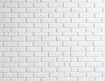 White Painted Brick Wall Texture Background