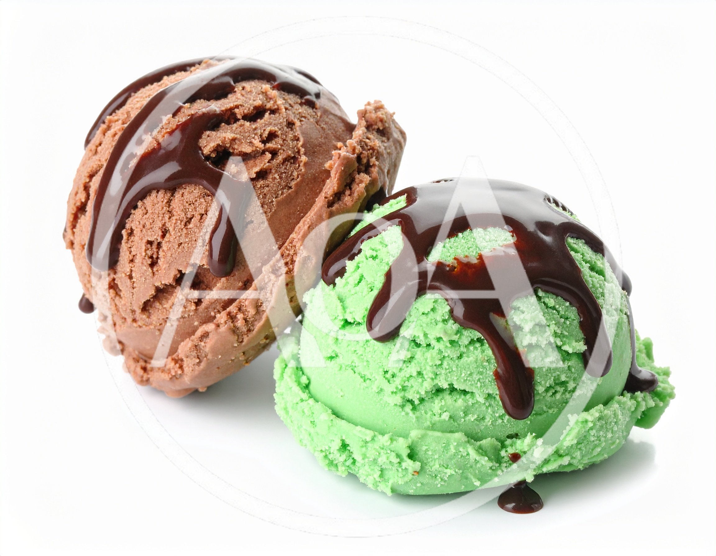 Two Scoops of Chocolate and Mint Ice Cream