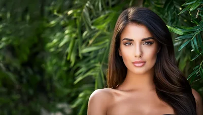 Portrait Of A Beautiful Young Woman Outdoors