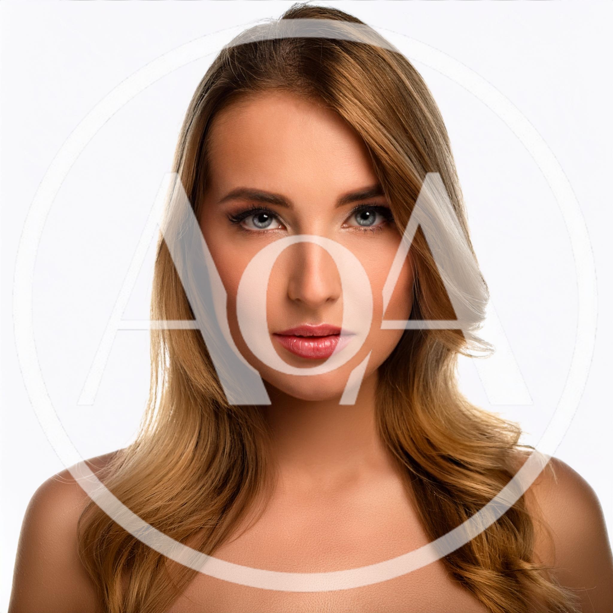 Portrait Of A Beautiful Young Woman With Blonde Hair