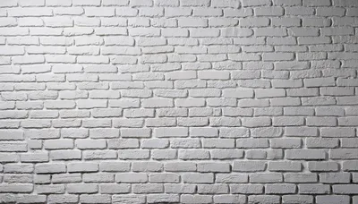 White Painted Brick Wall Texture Background