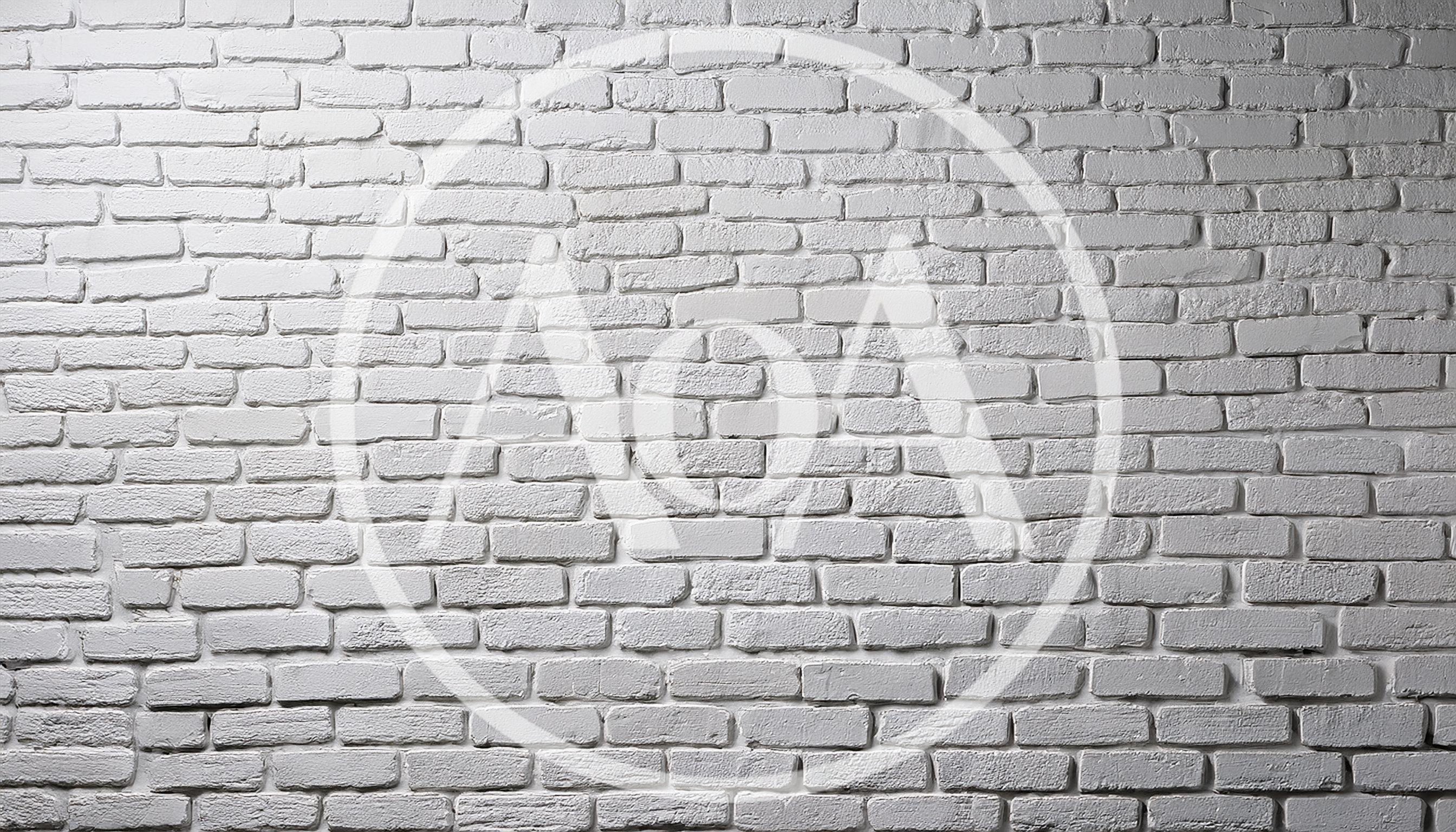 White Painted Brick Wall Texture Background