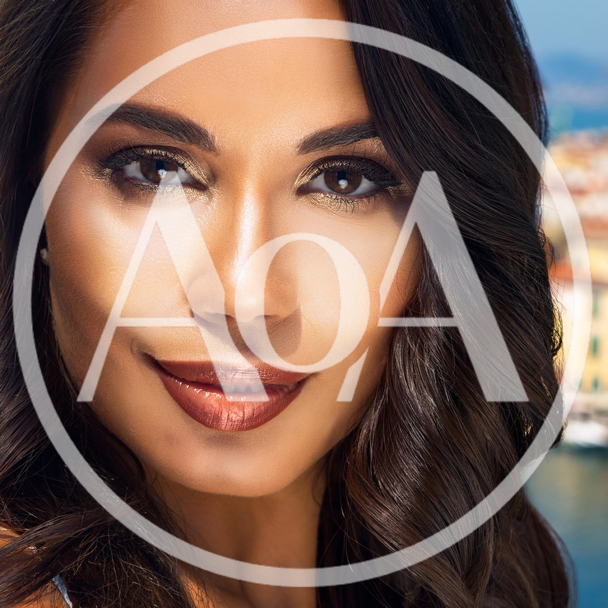 Portrait Of A Beautiful Woman With Glamorous Makeup