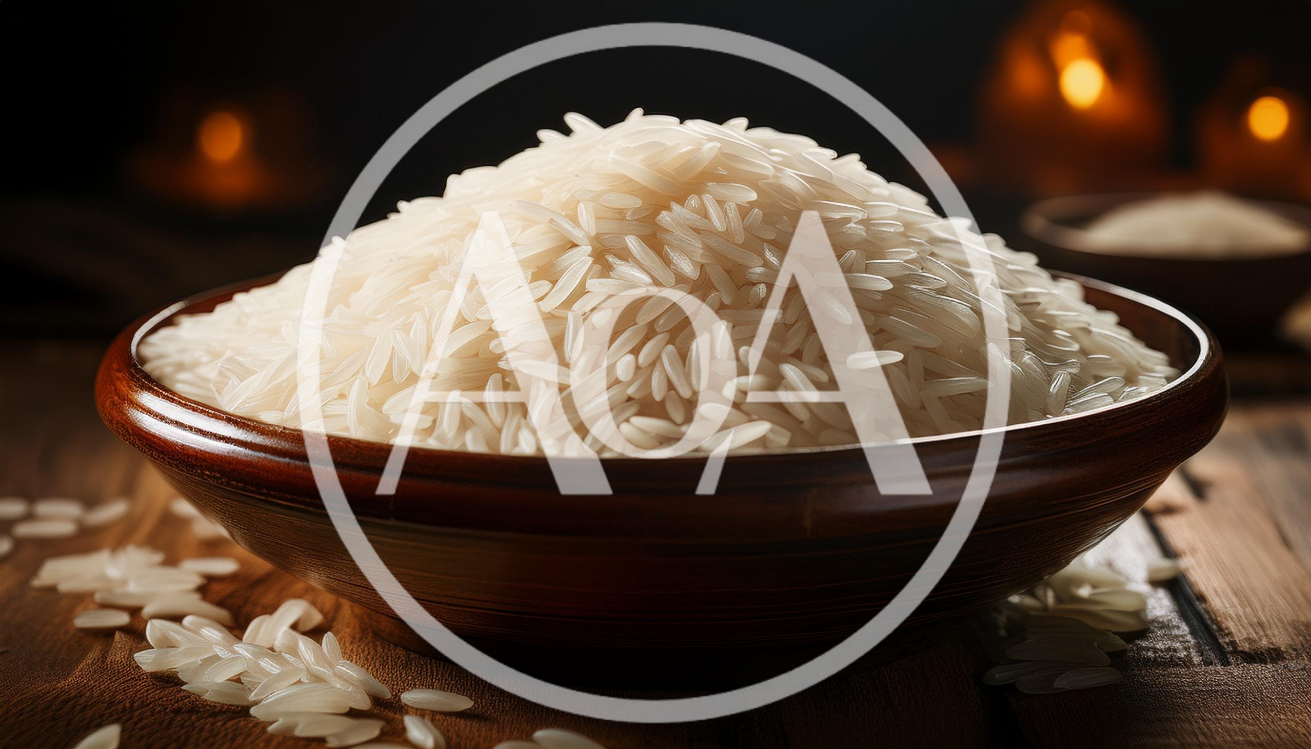 Bowl Of Raw White Basmati Rice