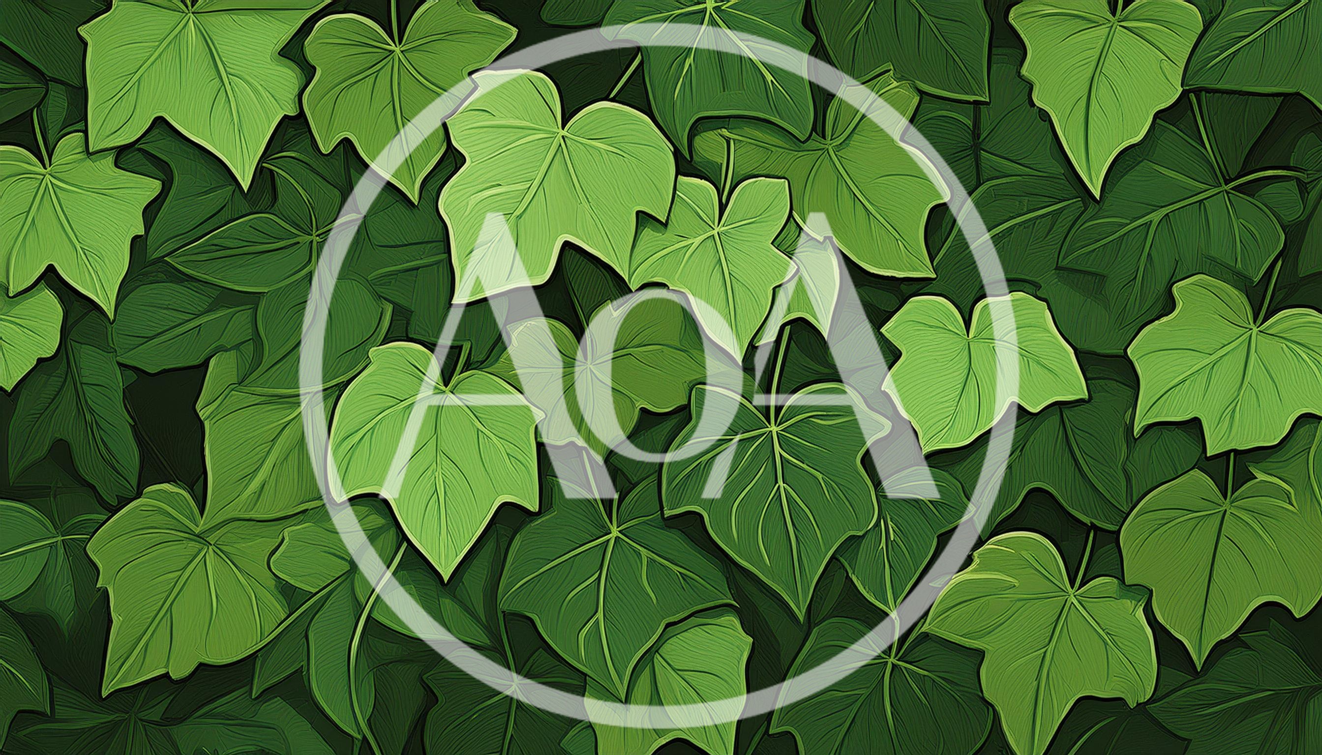 Lush Green Ivy Leaves Pattern Background