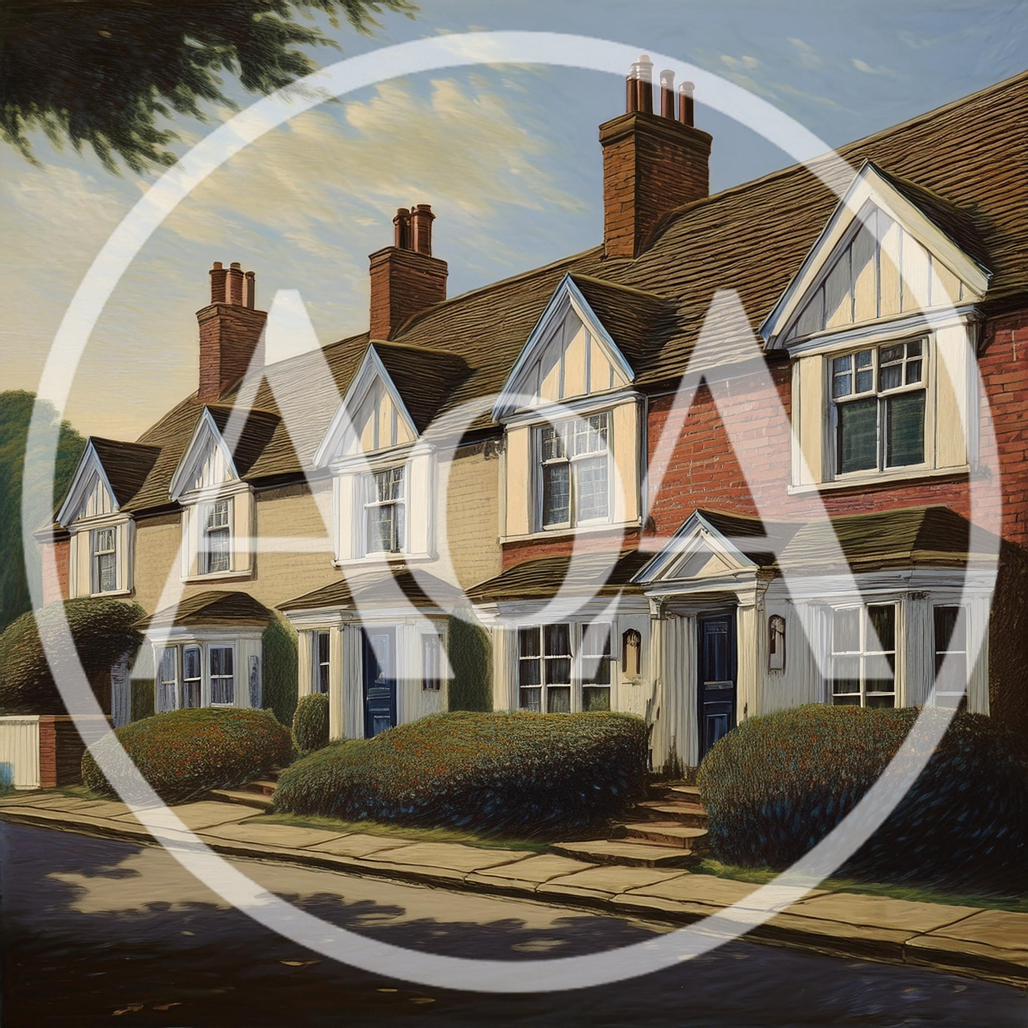 Row Of Traditional English Terraced Houses