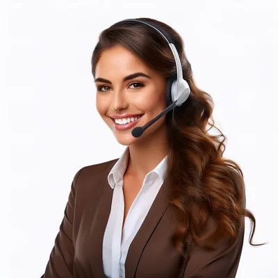 Professional Customer Service Representative Wearing A Headset