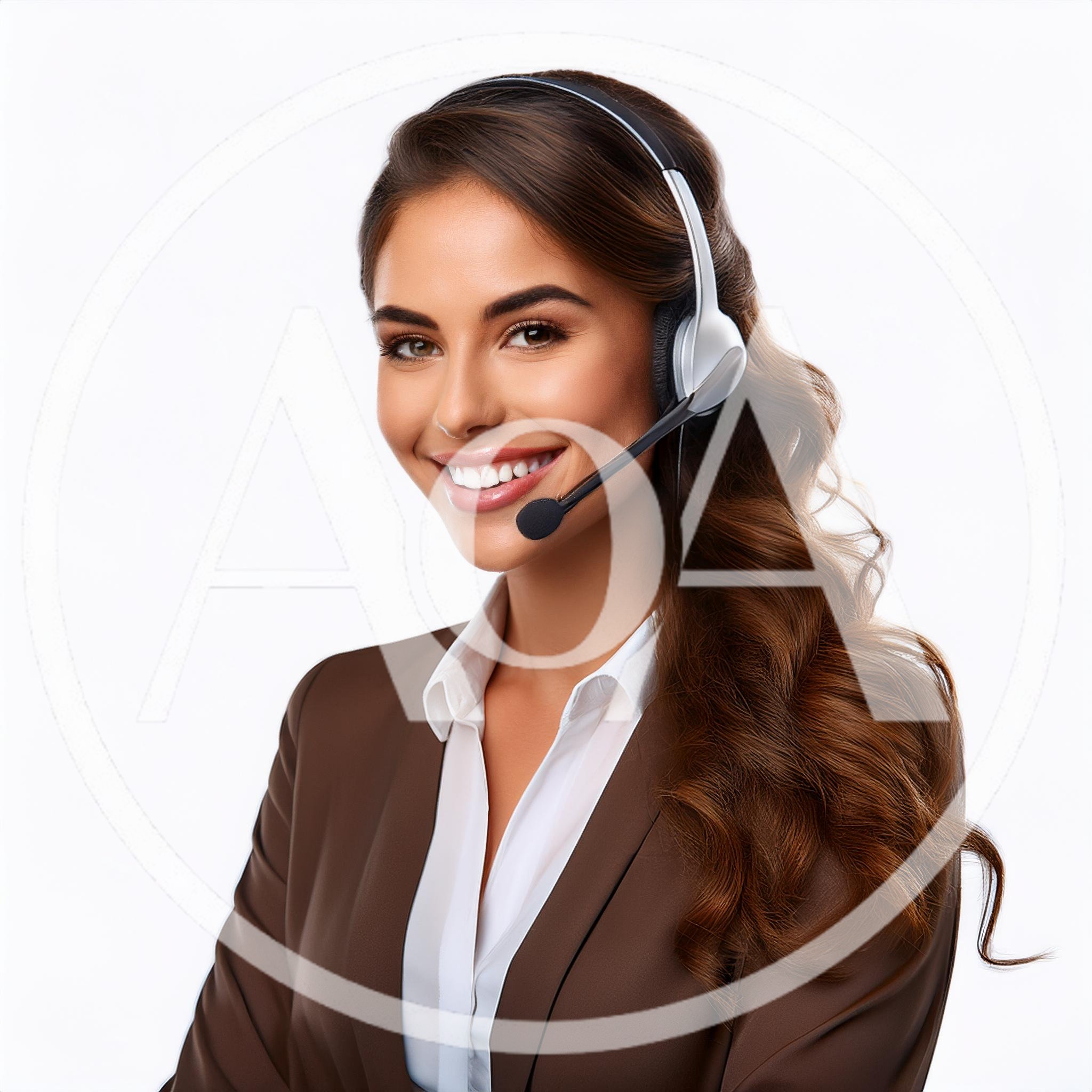 Professional Customer Service Representative Wearing A Headset