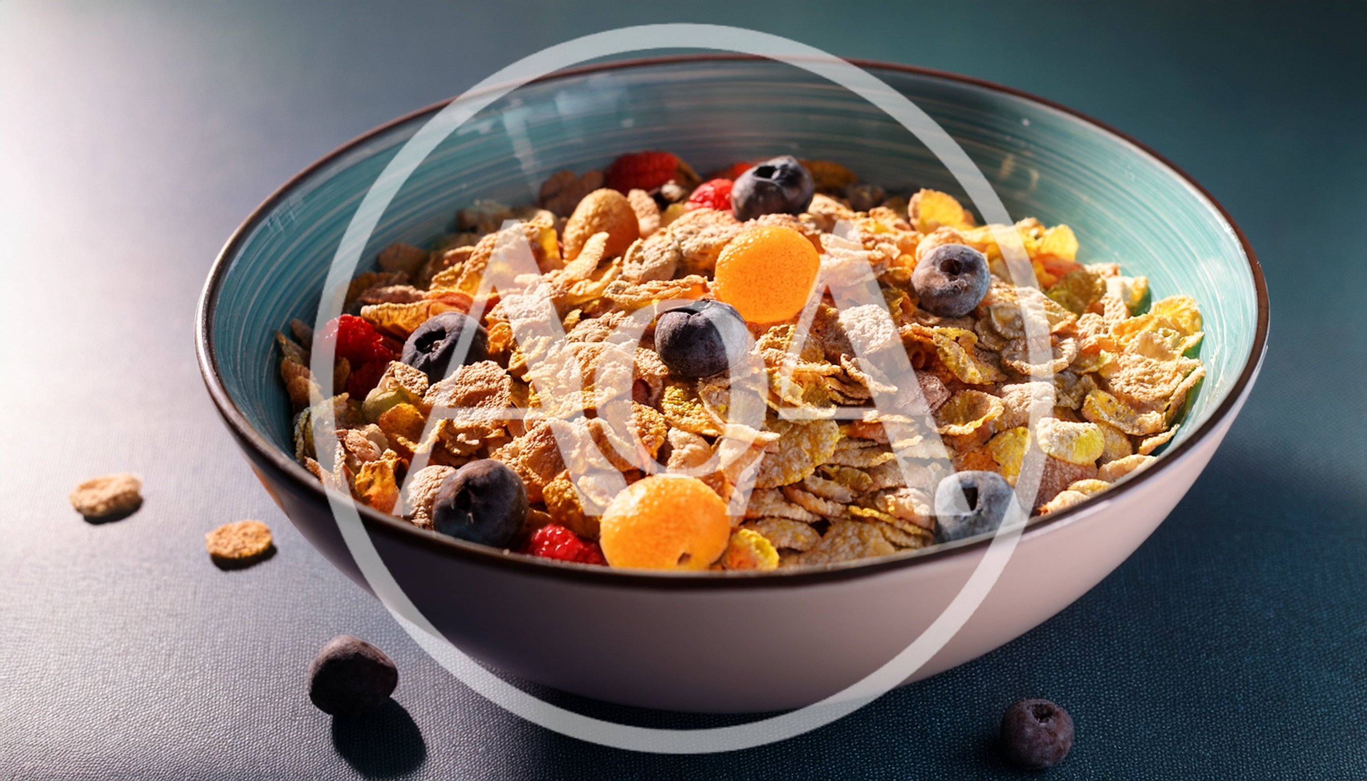 Bowl of Healthy Cereal with Fresh Berries