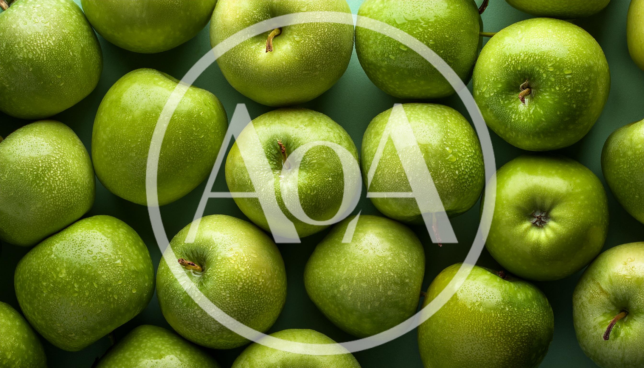 Fresh Green Granny Smith Apples Background