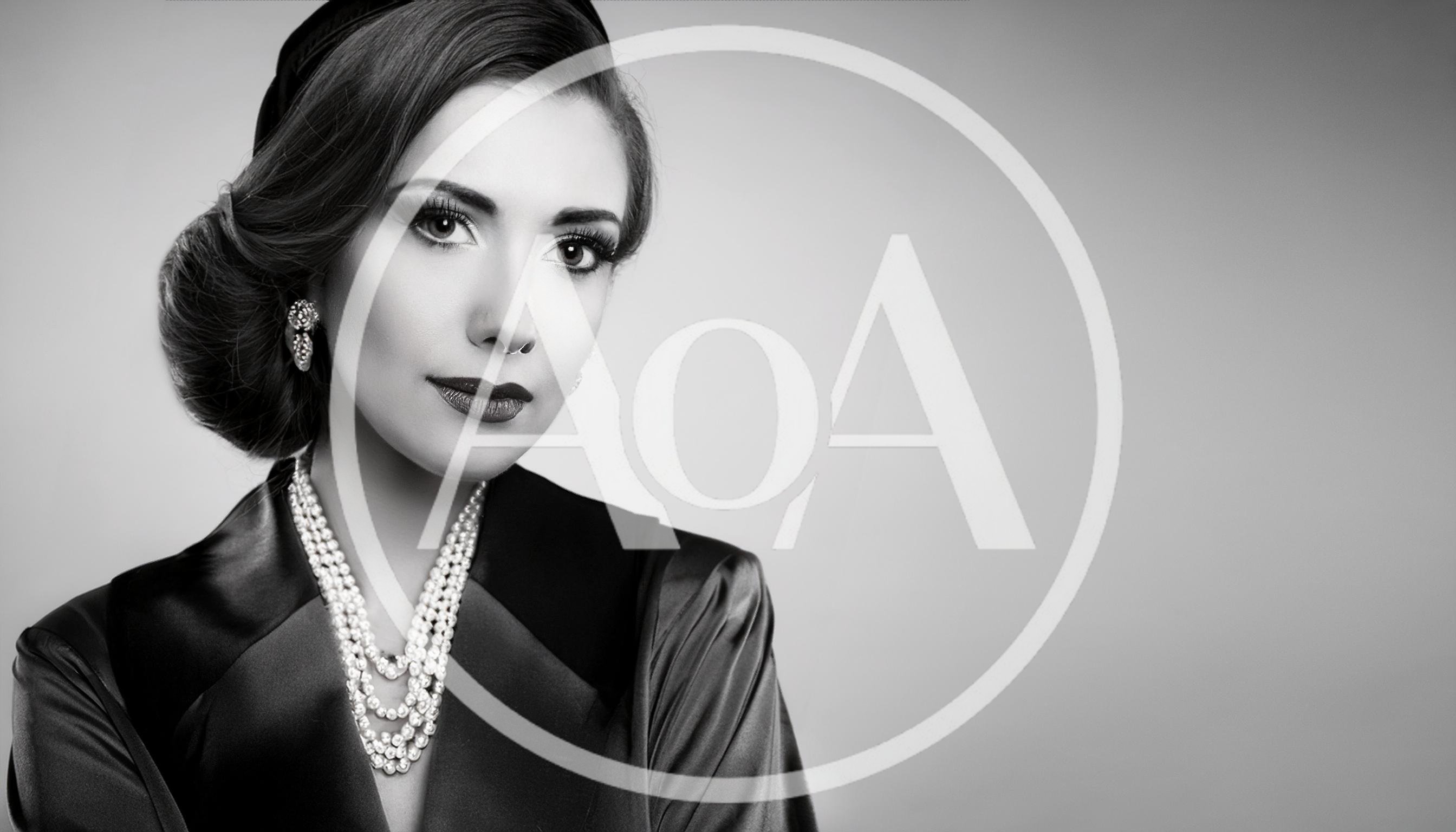 Elegant Woman In Vintage Style Portrait