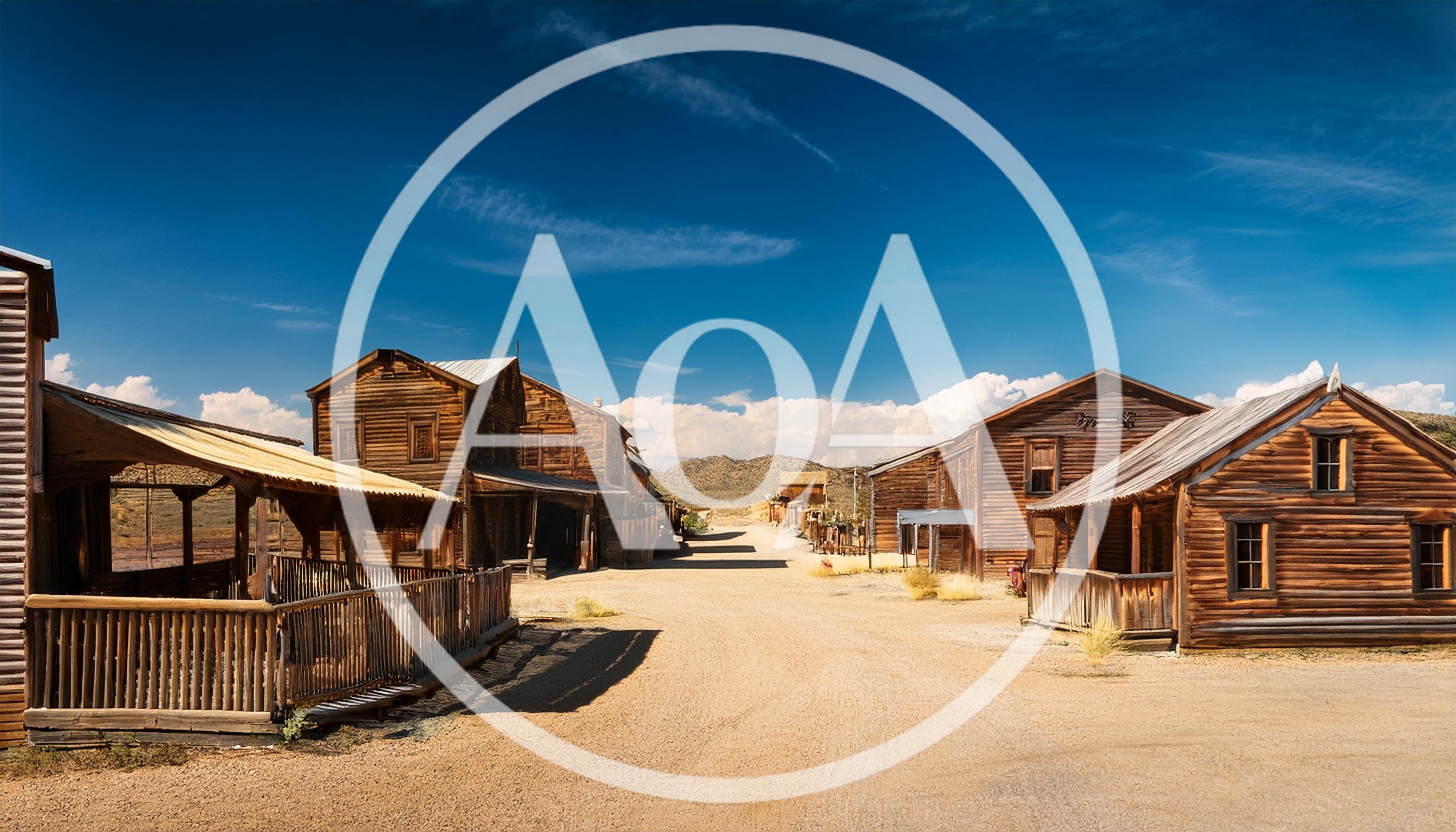 Historic Wooden Buildings In Bodie Ghost Town California