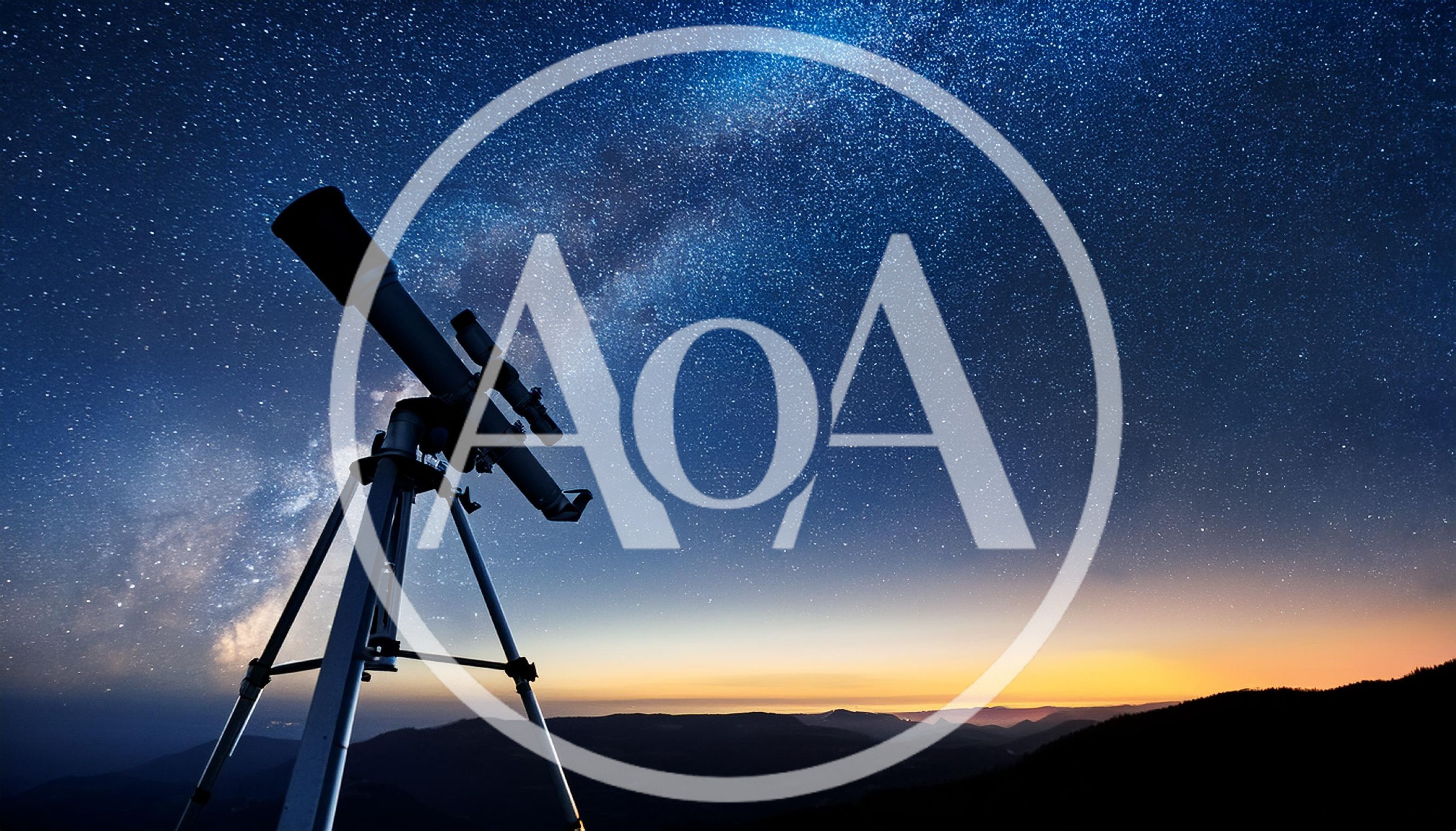 Telescope Pointing Toward The Milky Way Galaxy