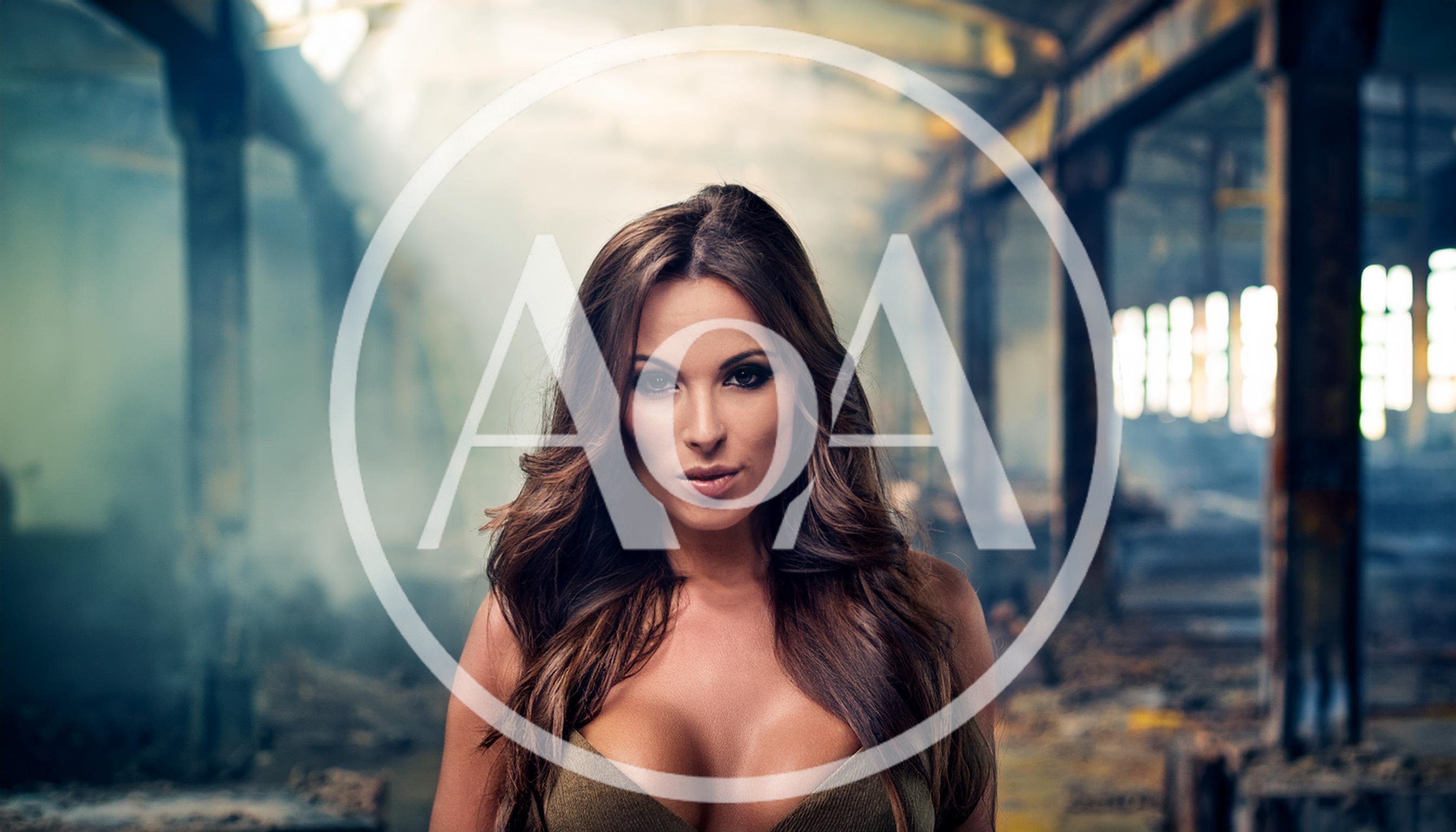 Portrait Of A Beautiful Woman In An Abandoned Warehouse