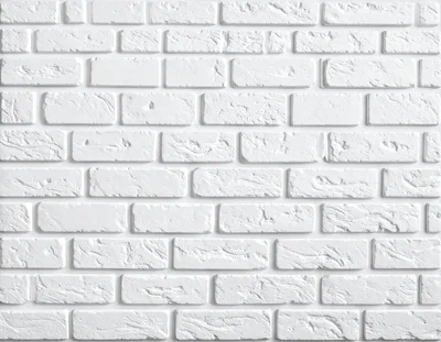 White Painted Brick Wall Texture Background