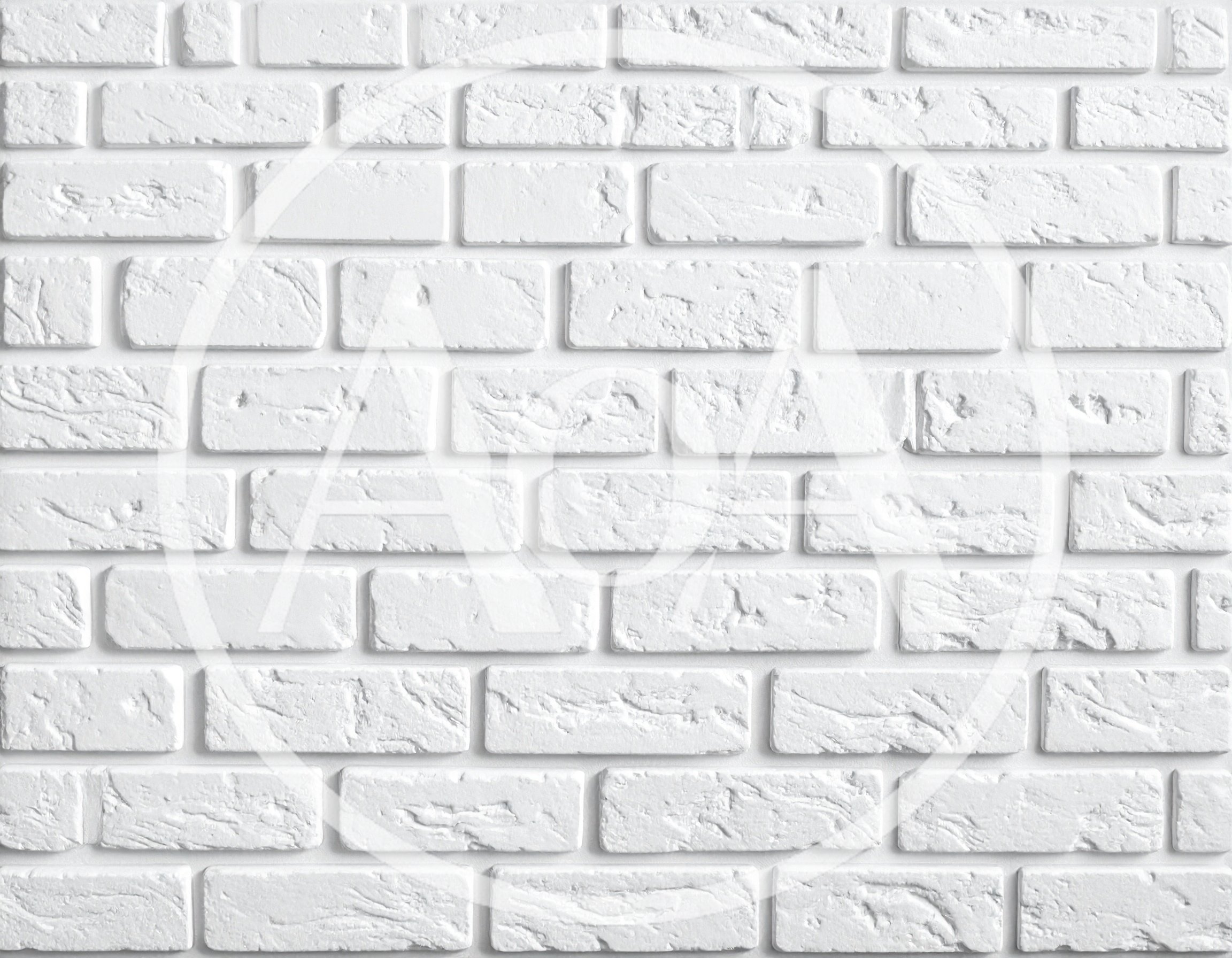 White Painted Brick Wall Texture Background