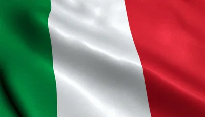 Waving Flag Of Italy With Fabric Texture