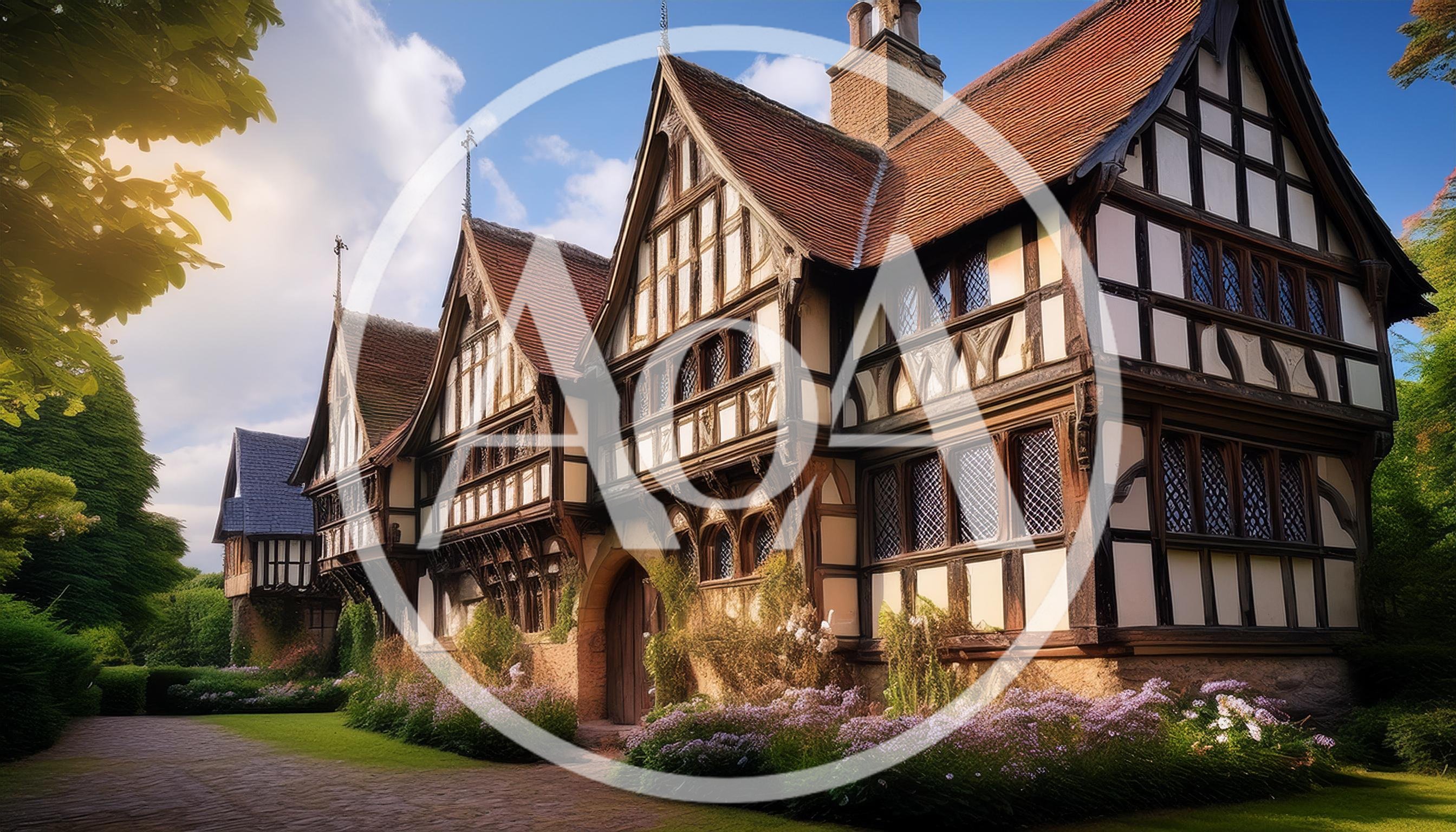 Historic Tudor Style Half Timbered Manor House