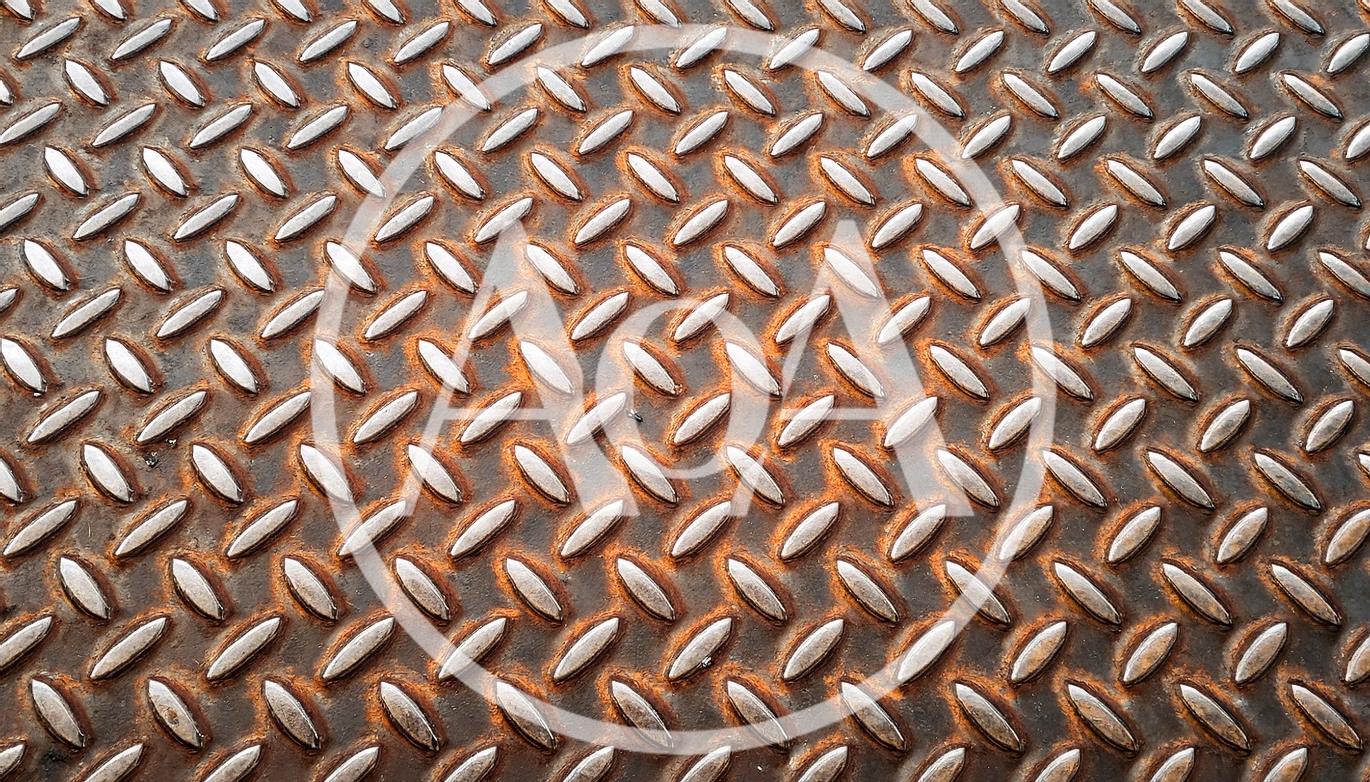 Rusty Metal Diamond Plate Texture Background