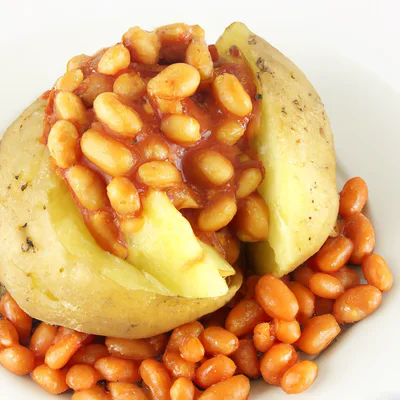 Baked Potato Topped With Baked Beans