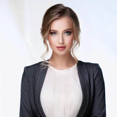 Professional Business Woman Portrait In Studio
