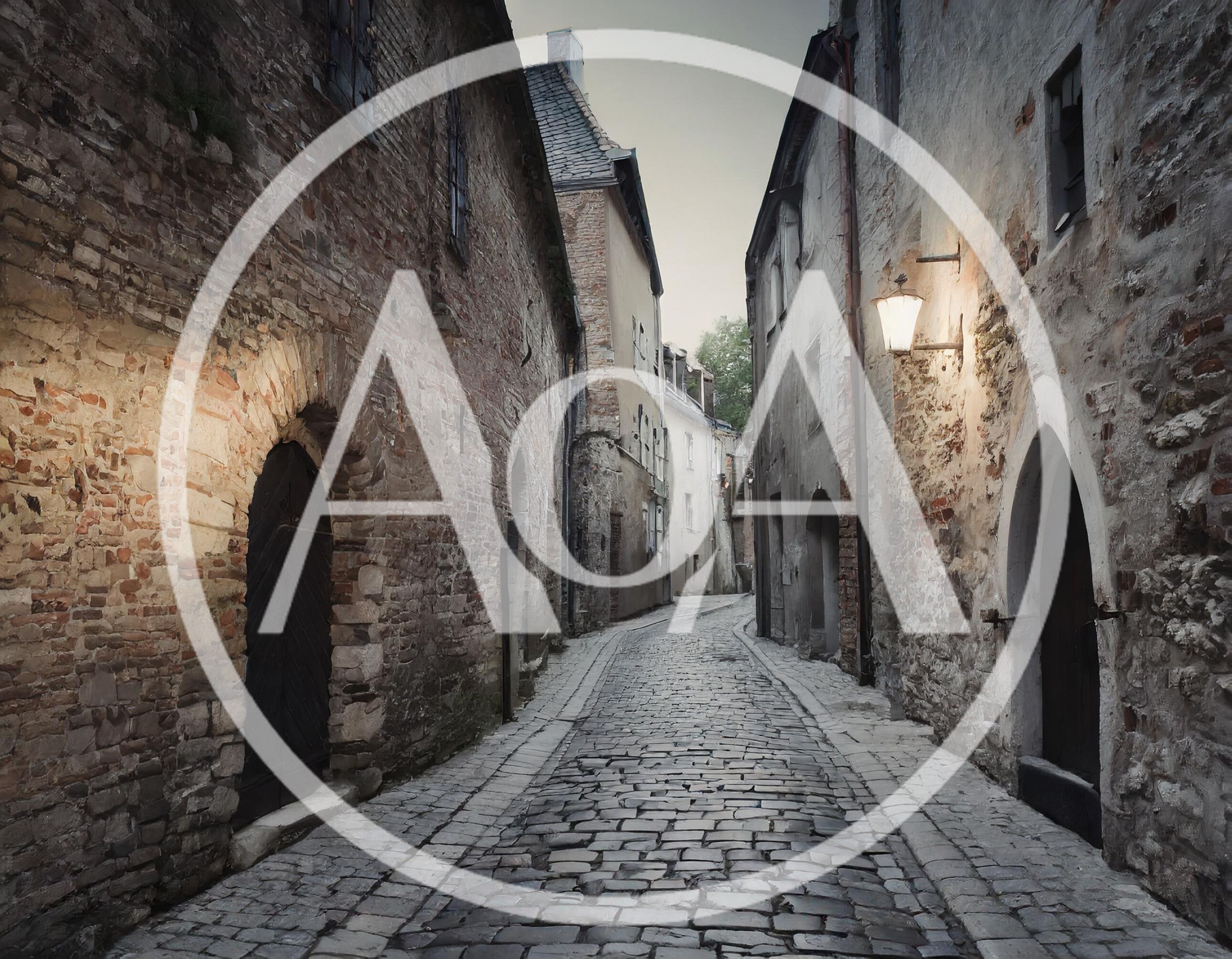 Narrow Cobblestone Alleyway In A Historic European Town