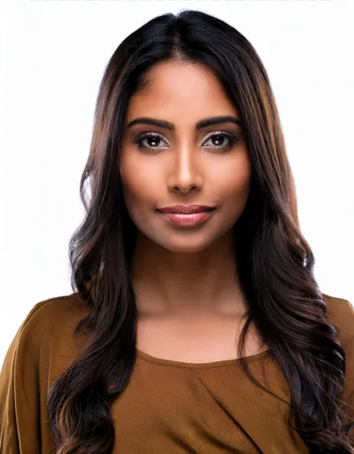 Portrait Of A Beautiful Young Indian Woman