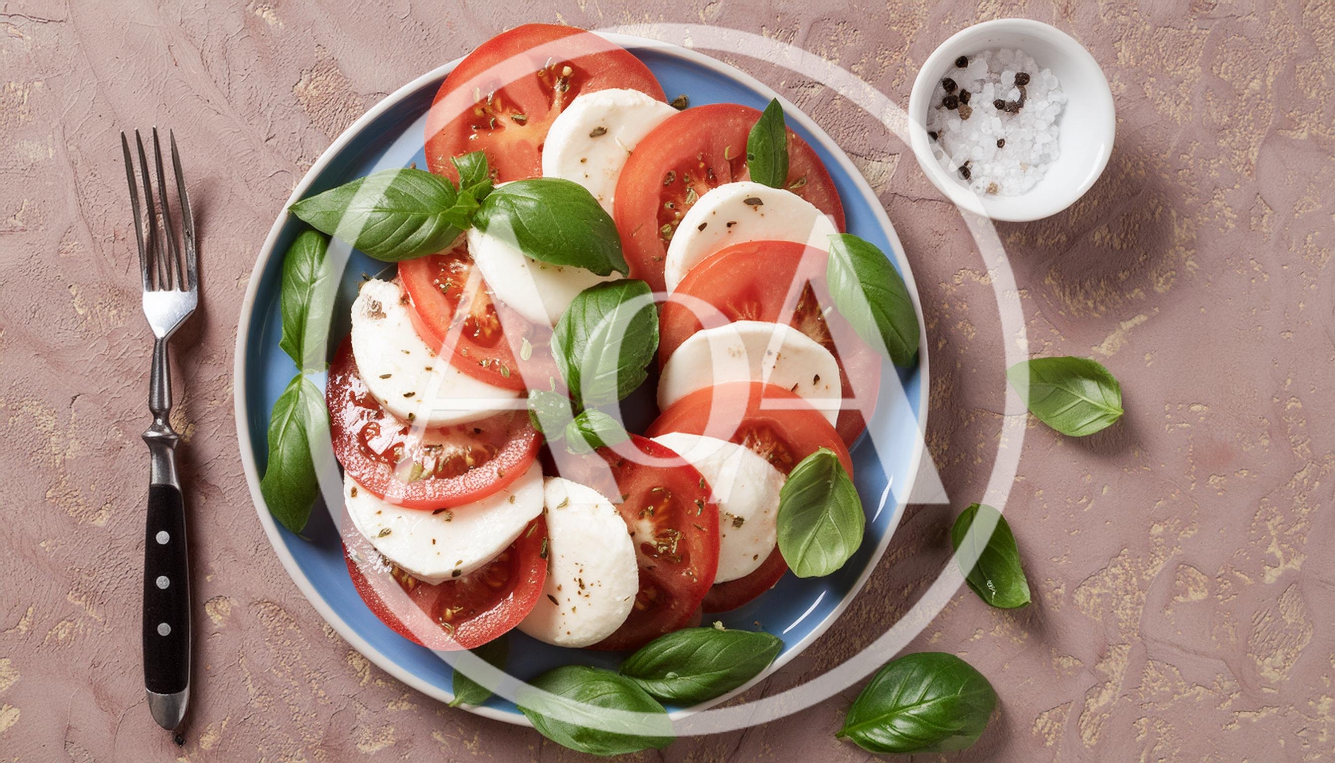 Caprese Salad With Fresh Mozzarella And Tomatoes