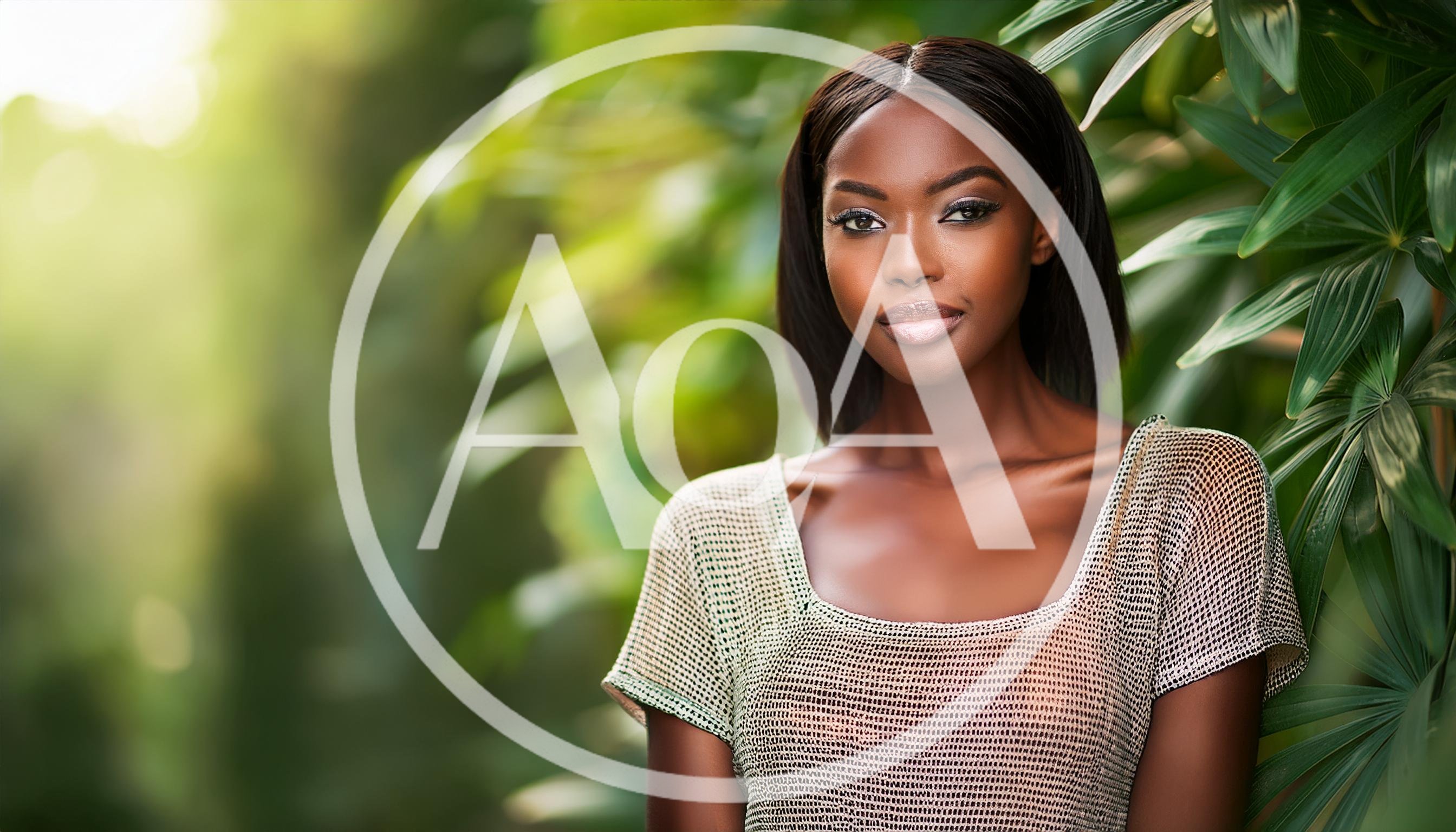 Portrait Of A Beautiful Young Woman In Nature