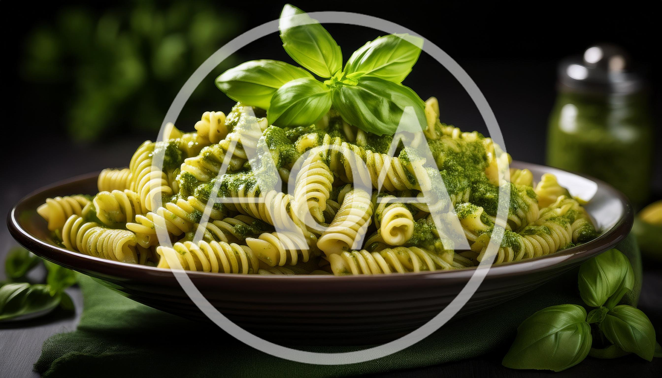 Fusilli Pasta With Fresh Basil Pesto Sauce
