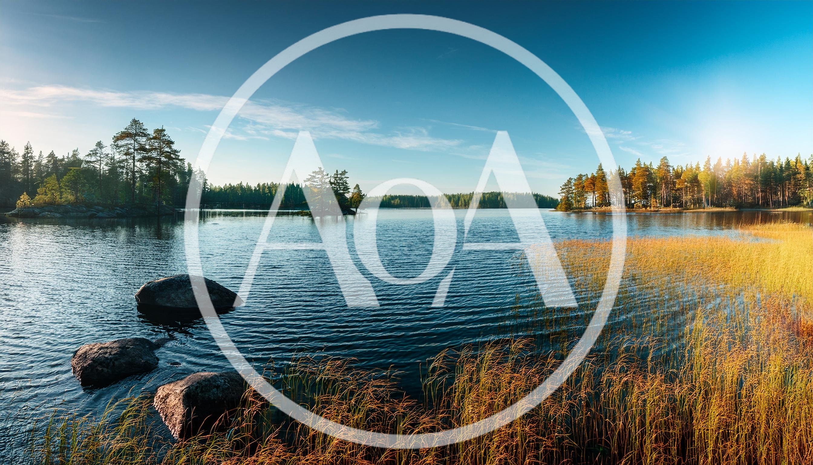 Panoramic View Of A Serene Finnish Lake Landscape