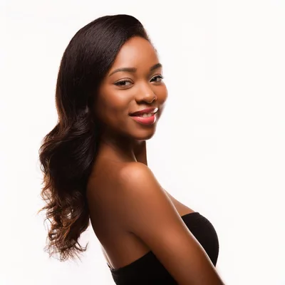 Portrait Of A Beautiful Young African American Woman
