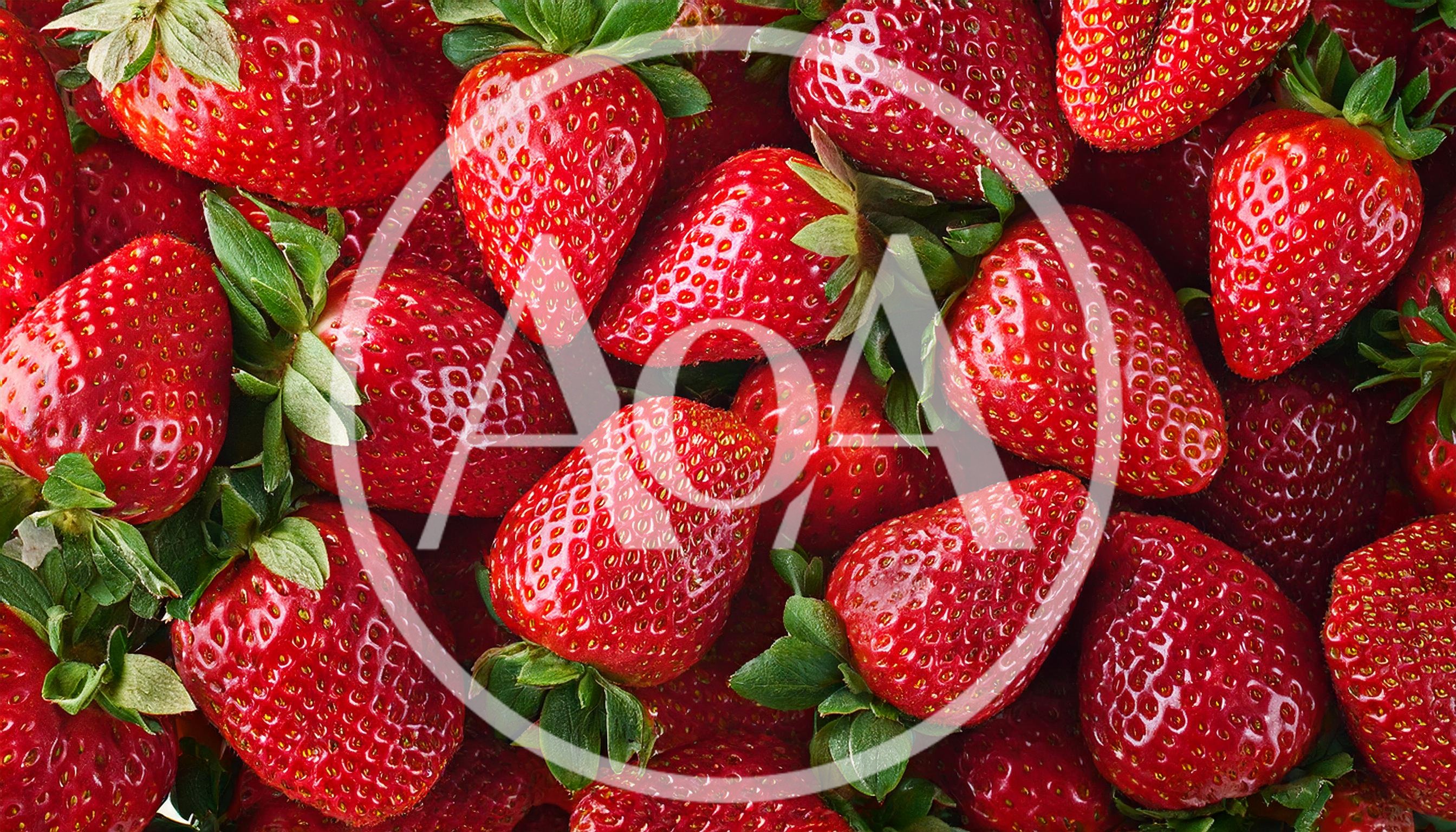 Fresh Ripe Strawberries Background Texture