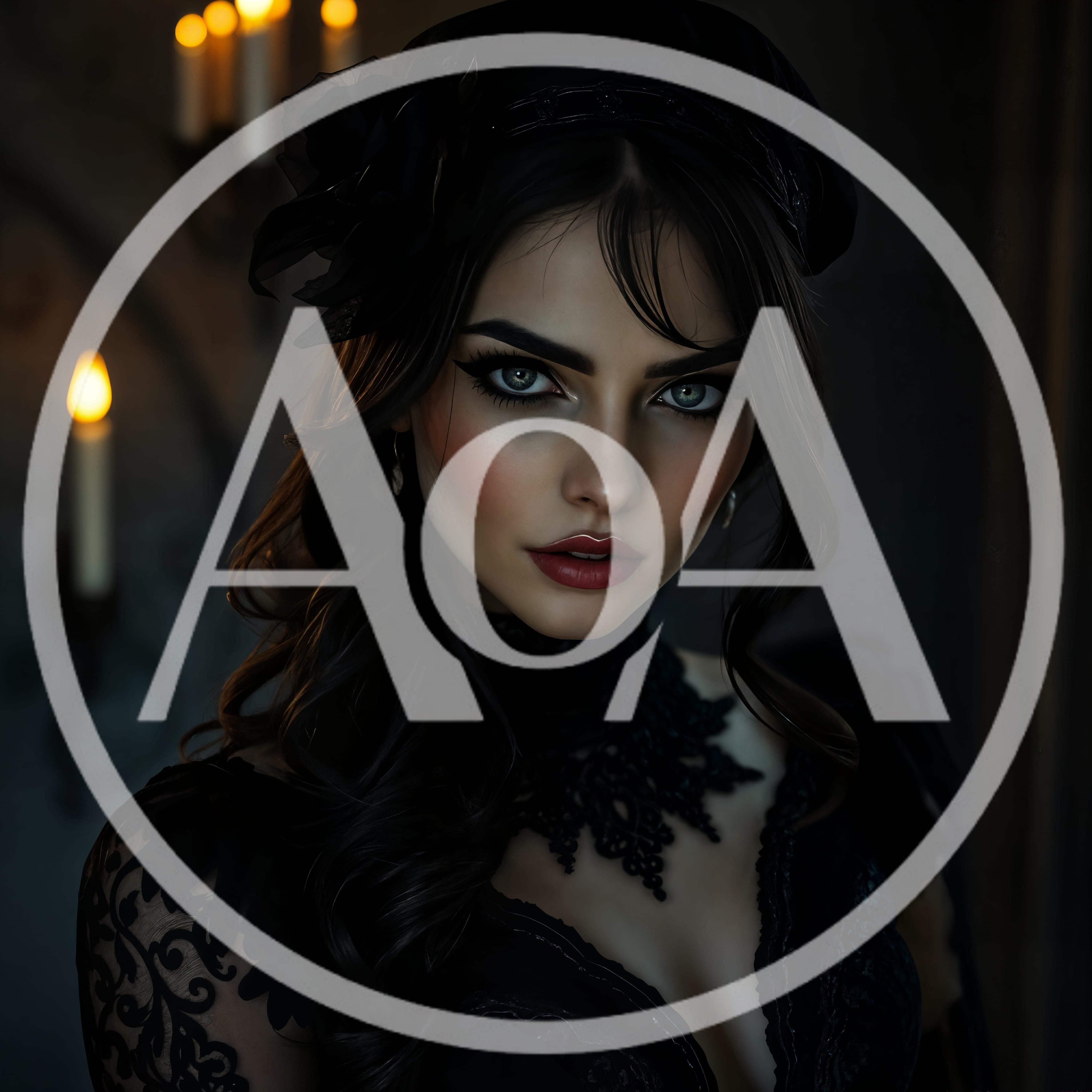 Portrait of a Gothic Woman in Victorian Attire