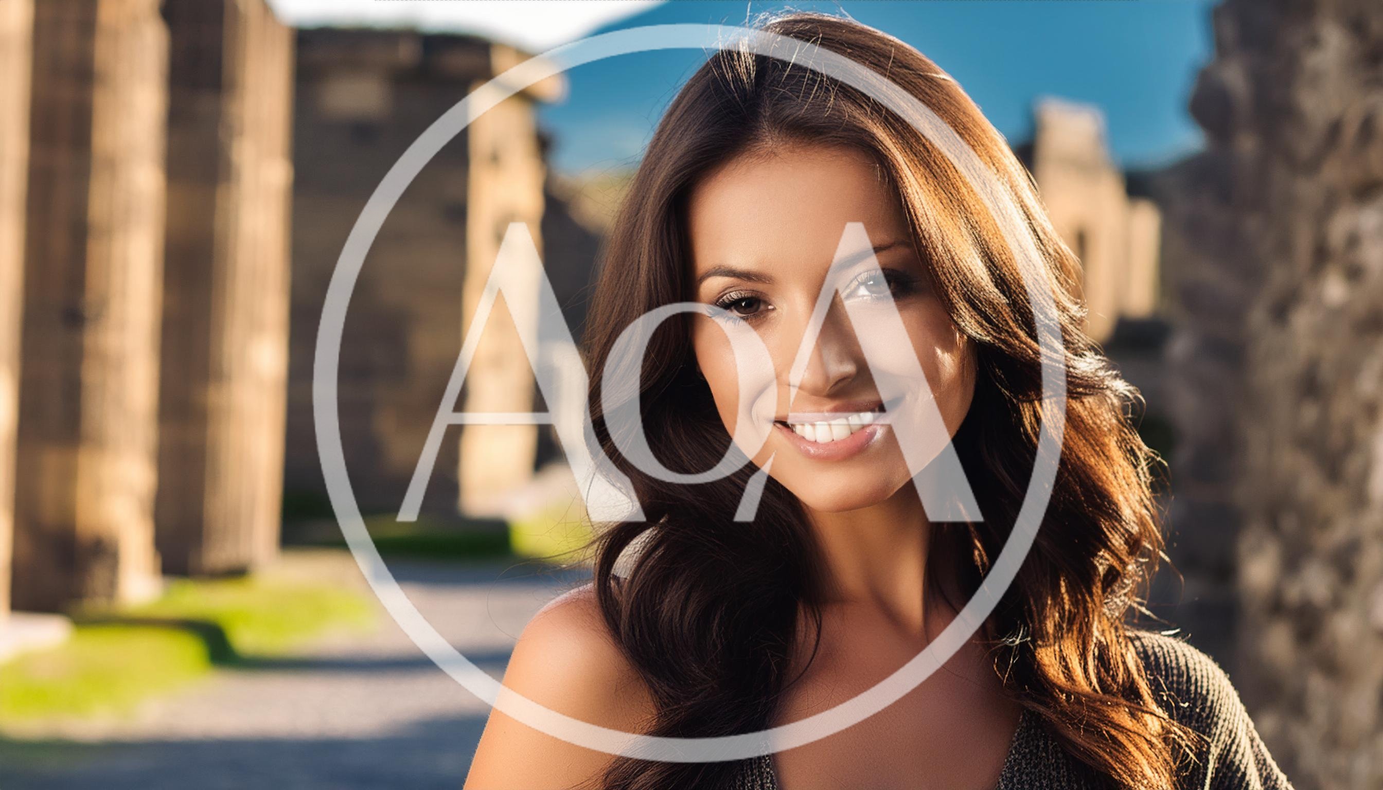 Portrait Of A Beautiful Smiling Woman Outdoors