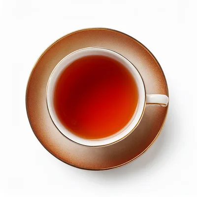 Top Down View Of A Cup Of Tea