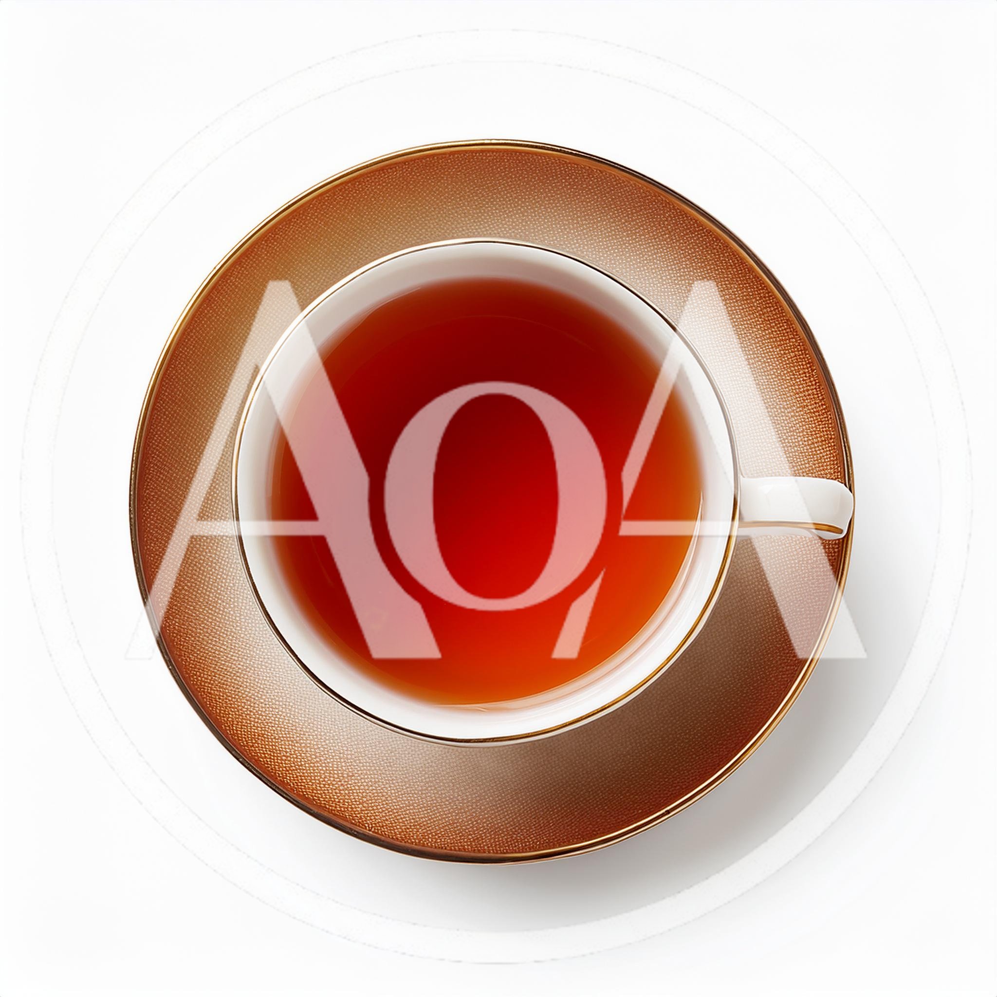 Top Down View Of A Cup Of Tea