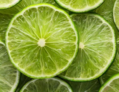 Fresh Lime Slices Background Texture