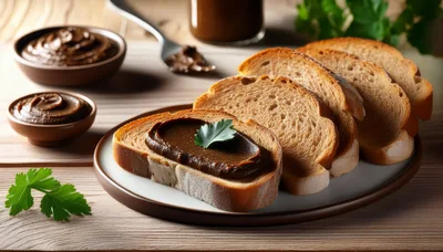 Slices Of Toasted Bread With Chocolate Spread