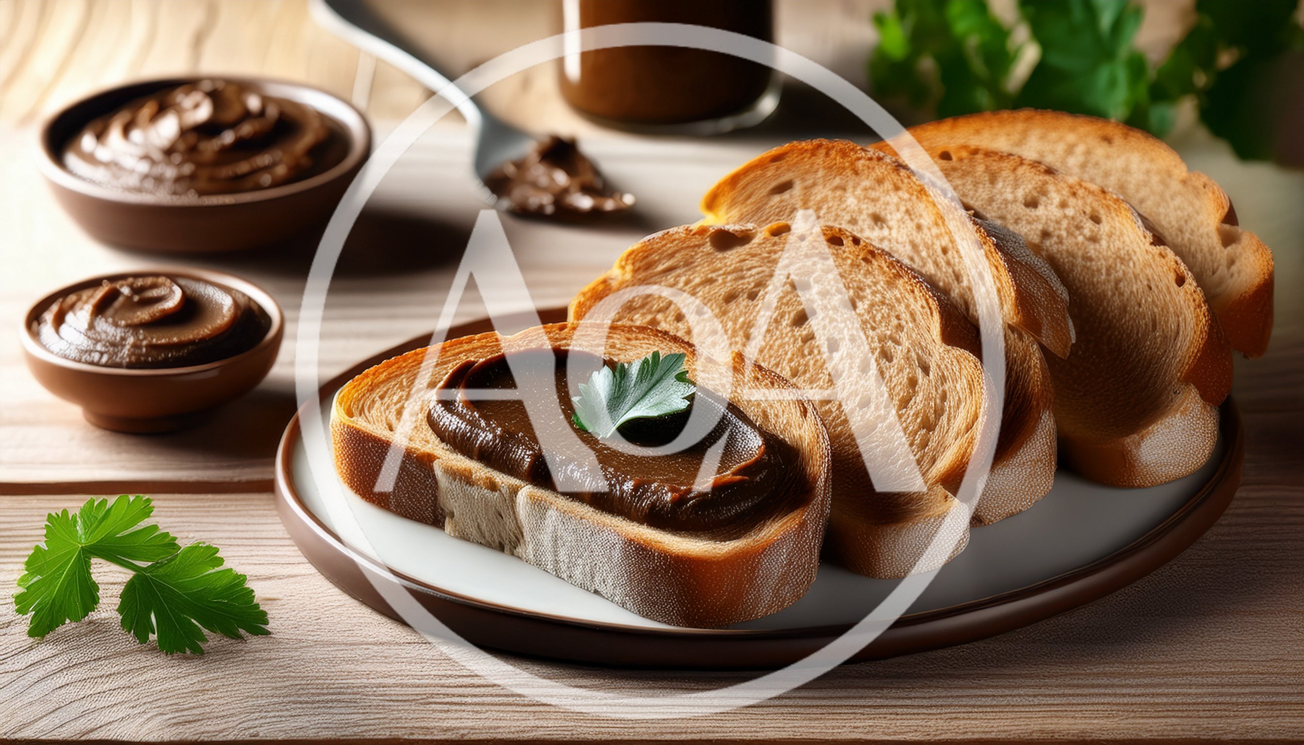 Slices Of Toasted Bread With Chocolate Spread