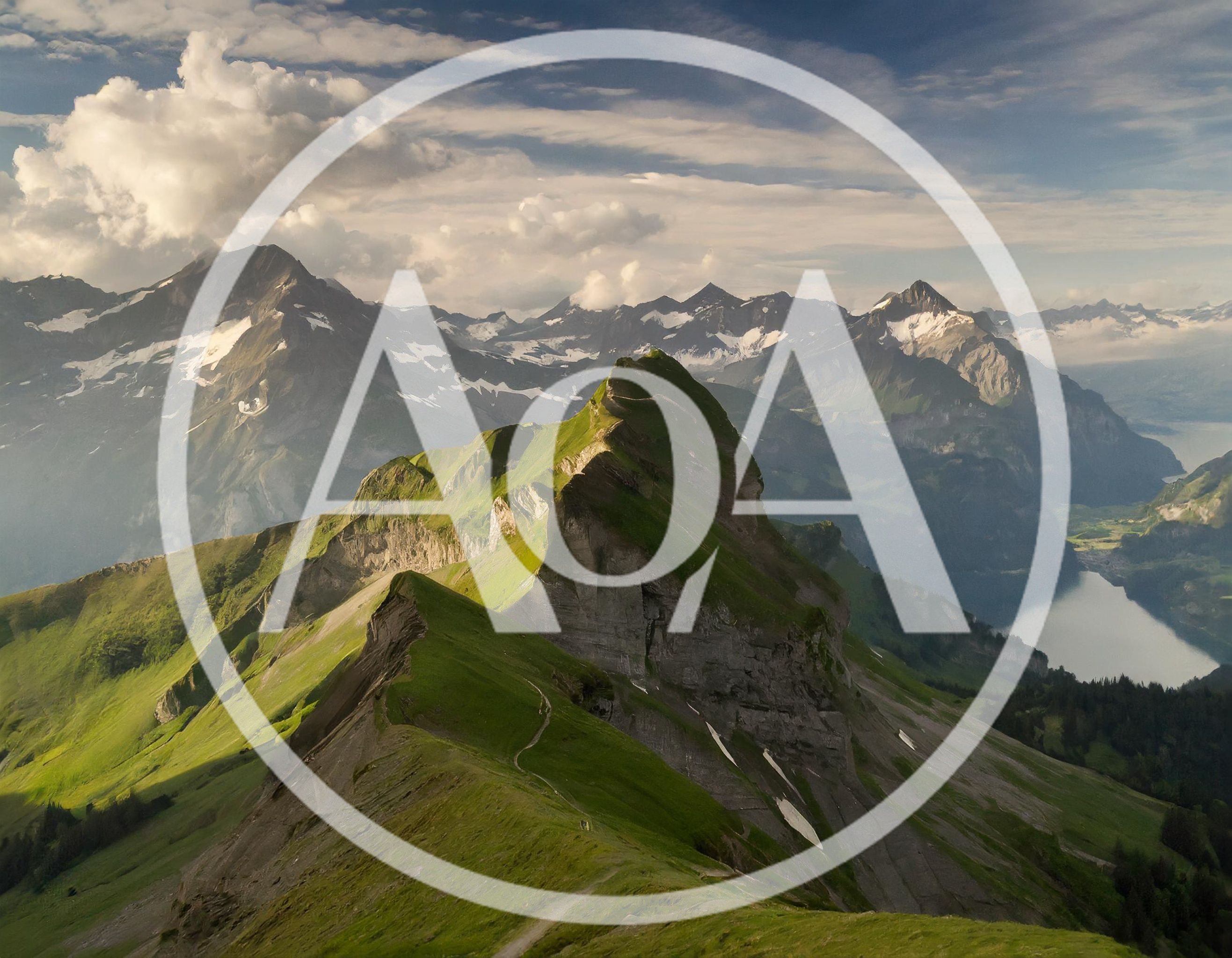Panoramic View Of The Swiss Alps Mountain Range