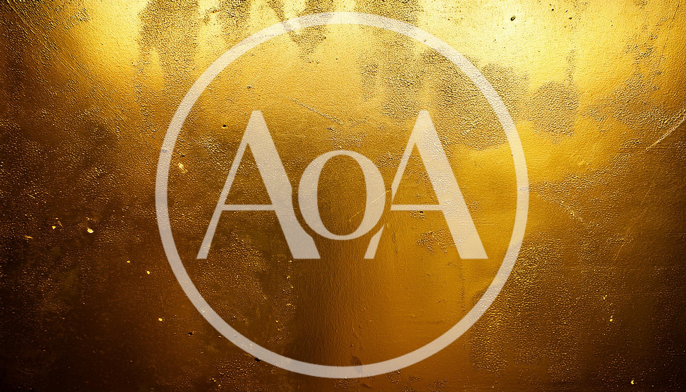 Abstract Golden Metallic Texture With Rough Surface