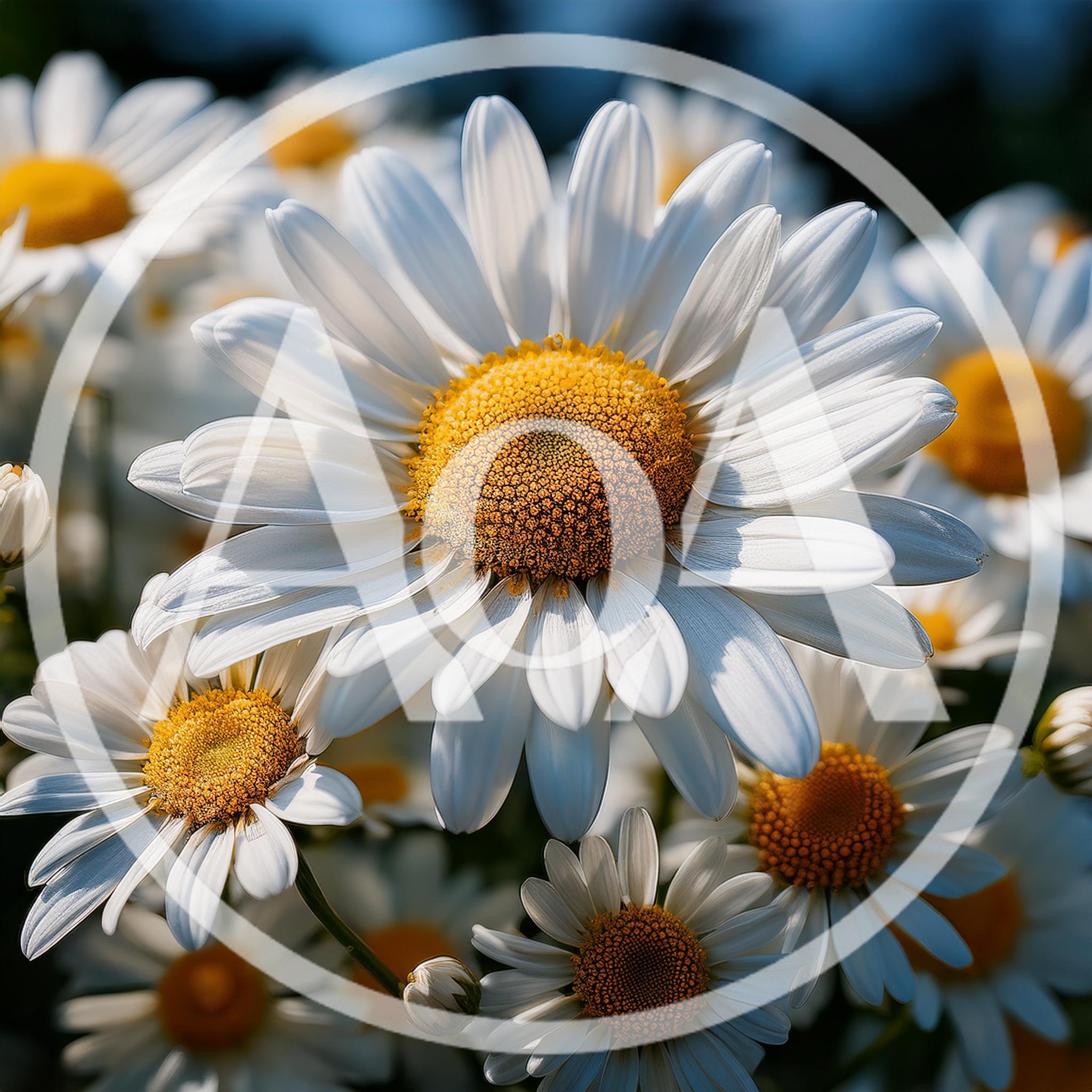 Close Up Of Blooming White Daisy Flowers