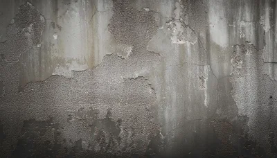 Weathered Concrete Wall With Peeling Plaster Texture