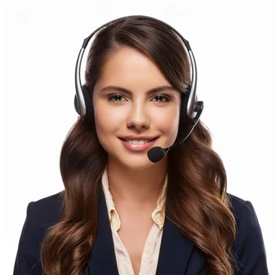 Professional Customer Service Representative Wearing A Headset
