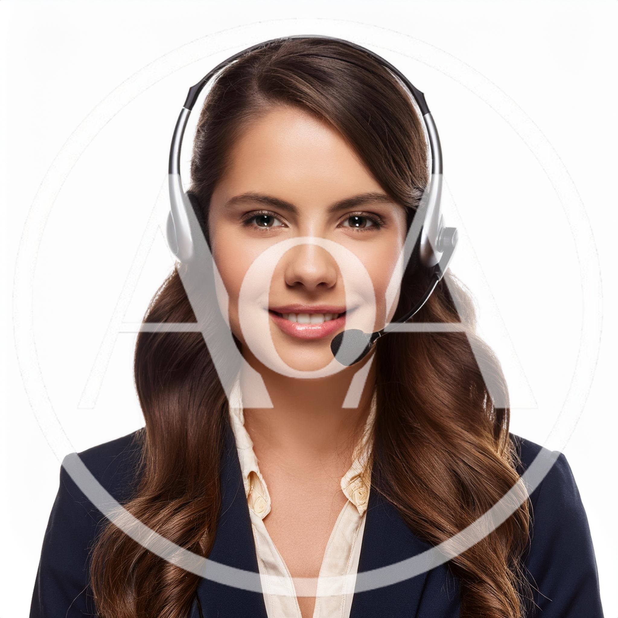 Professional Customer Service Representative Wearing A Headset